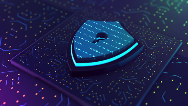 digital shield 3d rendering stock photo. - 网络安全 個照片及圖片檔