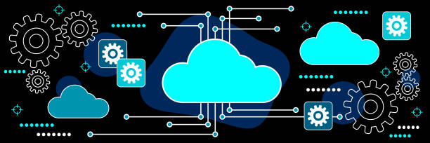 cloud computing vector concept - 云计算 幅插畫檔、美工圖案、卡通及圖標